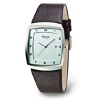 Boccia Slim Rectangle Case Brown Band - 3541-01